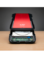 Gabinete Disco Duro 2.5 Adata Ex500 Usb 3.1 Ssd Hdd Rojo