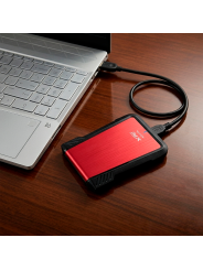 Gabinete Disco Duro 2.5 Adata Ex500 Usb 3.1 Ssd Hdd Rojo