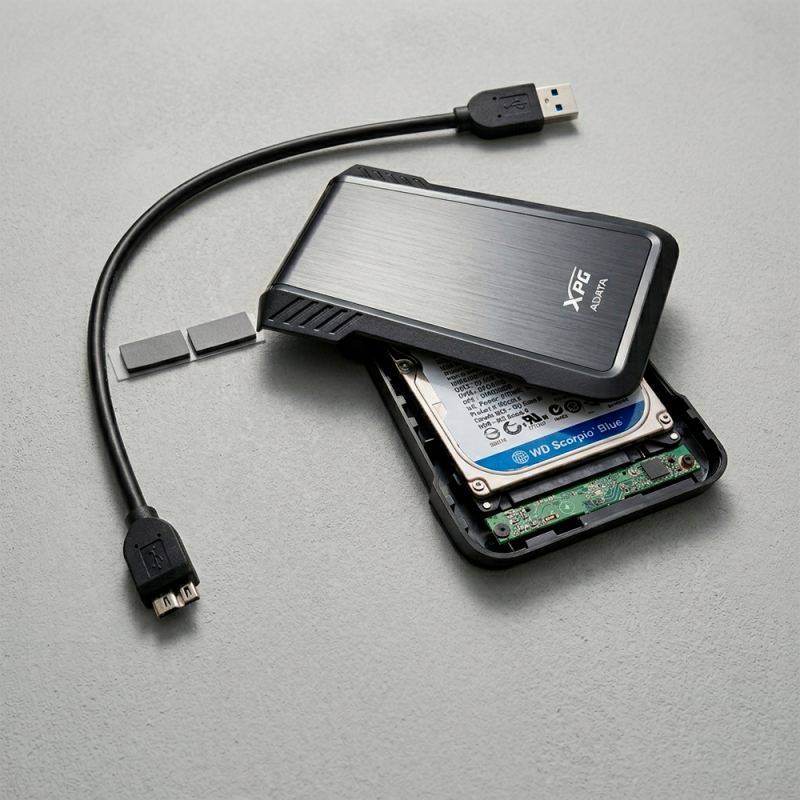 abinete Externo Xpg Adata Ex600 Para Disco Duro 2.5 Hdd/ss