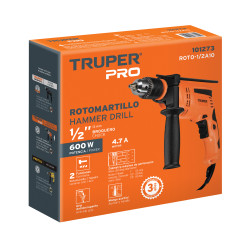 Rotomartillo 1/2", 600W, TRUPER PRO