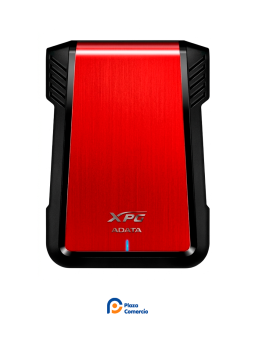 Gabinete Disco Duro 2.5 Adata Ex500 Usb 3.1 Ssd Hdd Rojo