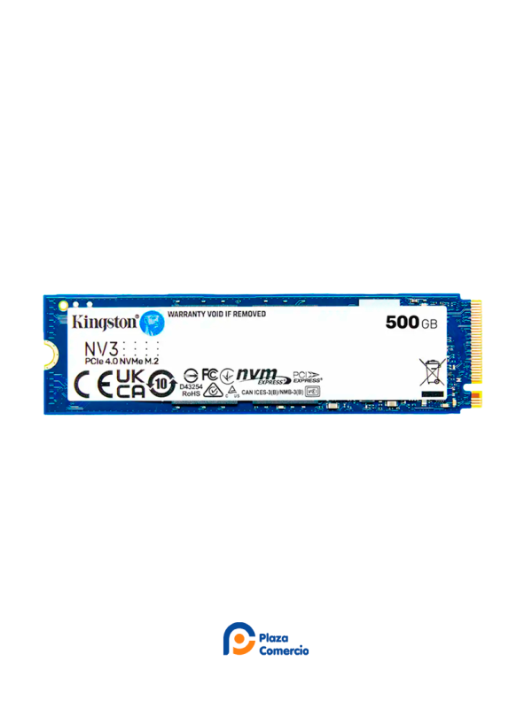 Disco Sólido Ssd Kingston Nv3 500gb M.2 Pcie 4.0 Nvme M.2