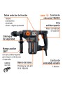 Rotomartillo SDS Plus 5 Joules, 1500W, TRUPER INDUSTRIAL