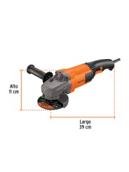 Esmeriladora angular 4-1/2", 1300W, TRUPER PRO