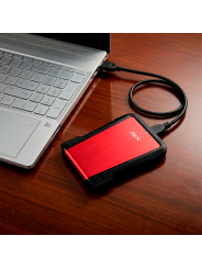 Gabinete Disco Duro 2.5 Adata Ex500 Usb 3.1 Ssd Hdd Rojo