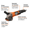 Esmeriladora angular 4-1/2", 1100W, TRUPER PRO
