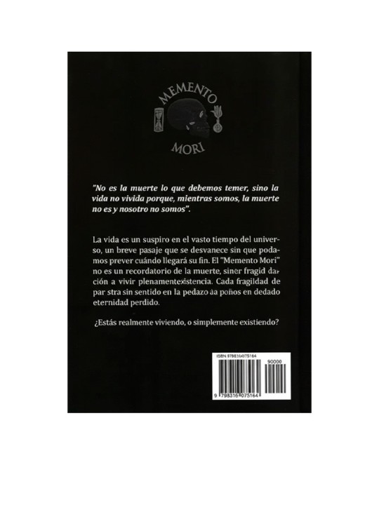 Libro Memento Mori | Diario de Reflexiones y Psicología