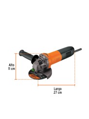 Esmeriladora angular 4-1/2", 700W, TRUPER PRO