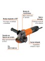 Esmeriladora angular 4-1/2", 700W, TRUPER PRO