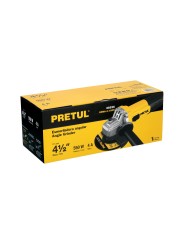 Esmeriladora angular 4-1/2", 550W, PRETUL