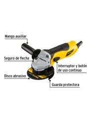 Esmeriladora angular 4-1/2", 700W, PRETUL